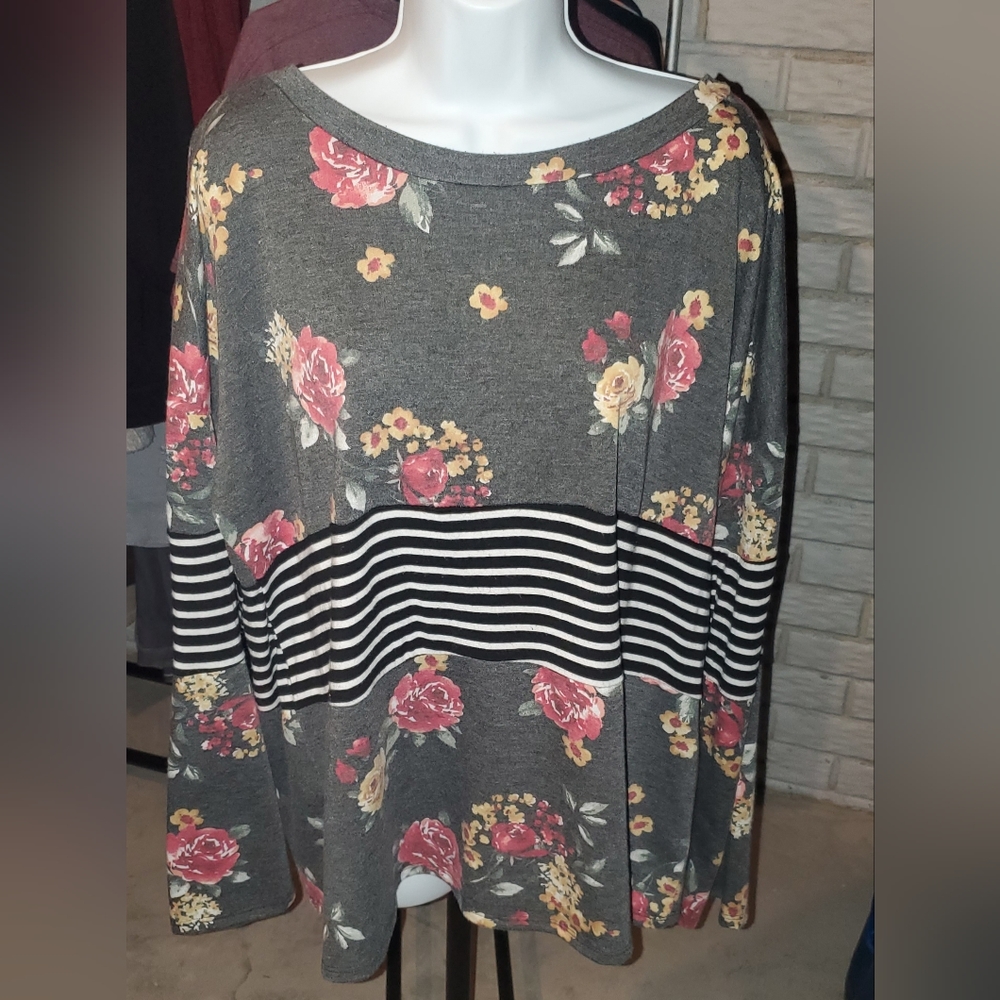 Floral long sleeve shirt